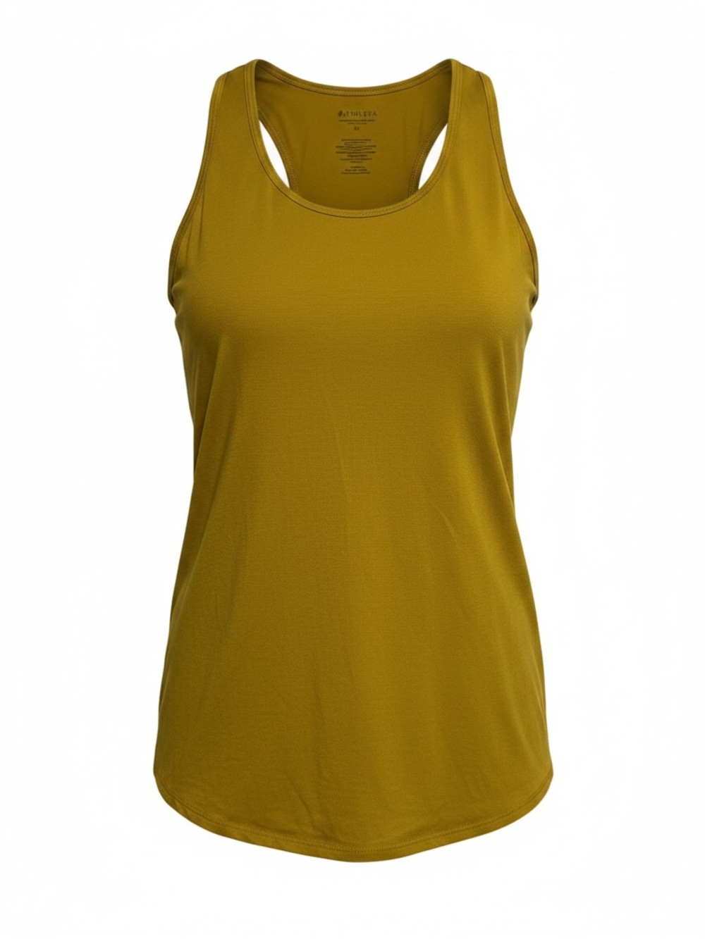 Athleta Essence Vital Tie Back Tank Top Oxidize Yellow Size M